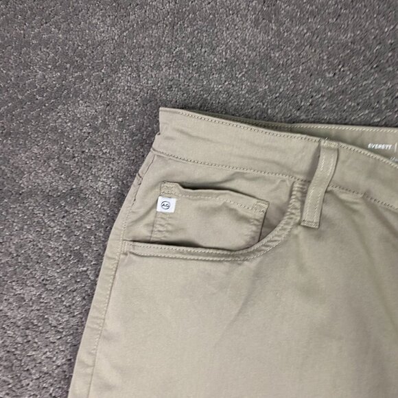 AG Adriano Goldschmied Everett Slim Straight Pants Mens 40x32 Performance Beige - Picture 3 of 16